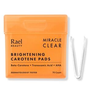 Rael Beauty Miracle Clear Brightening Carotene Pads. NEW! 70 Count.